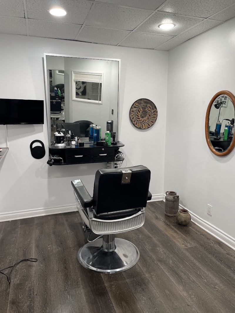 Mark at the Executive barbershop and salon